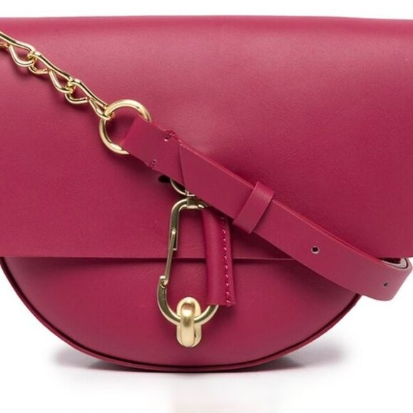 NWT Zac Posen Belay Mini Saddle Crossbody Bag in Orchid - Picture 1 of 14